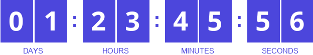 Animated countdown timer