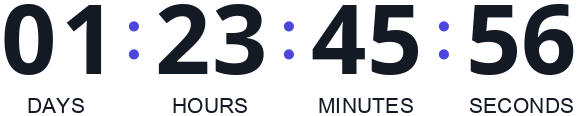 Animated countdown timer